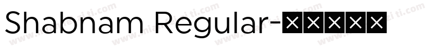 Shabnam Regular字体转换